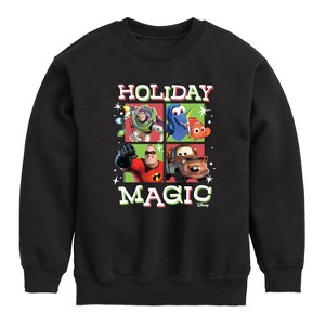 Boys' - Disney - Holiday Magic Graphic Long Sleeve Fleece Sweatshirt - 1 of 4