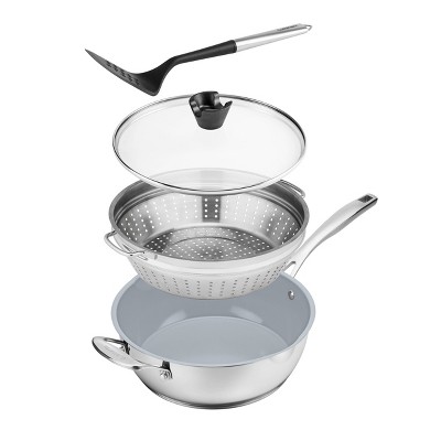Cuisinart 4-Piece Stainless Steel Multi-Purpose Pan Set