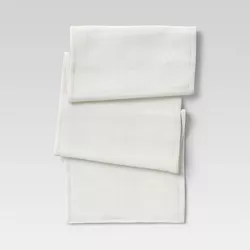 Cotton Solid Table Runner White - Threshold™
