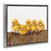 Stupell Industries Chicks on the Fence Floating Frame Canvas Art - 2 of 4