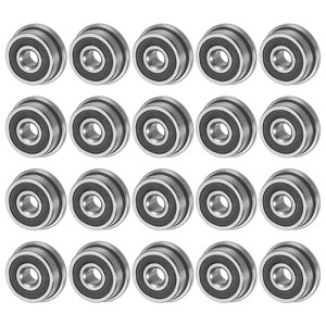 Unique Bargains Chrome Steel Rubber Shielded Flanged Ball Bearing - 1 of 4
