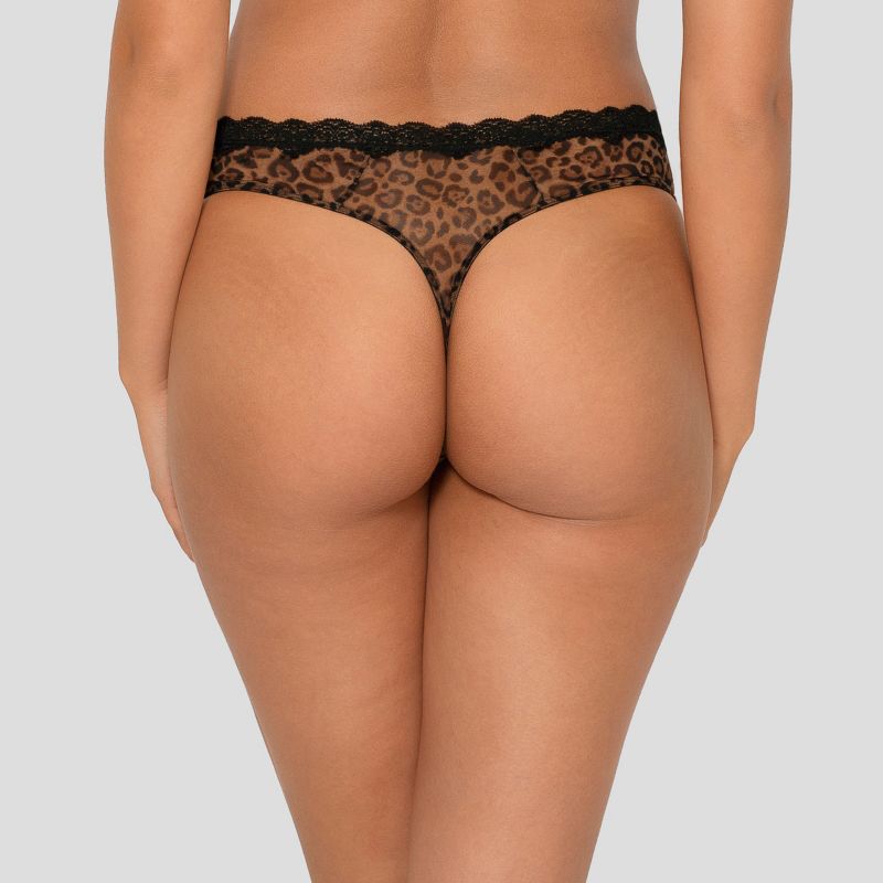 Smart & Sexy Lace Trim Thong Panty 4-Pack, 6 of 6