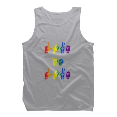 Adult Design By Humans Love Is Love Sign Language Pride By ToruSanogawa Tank Top