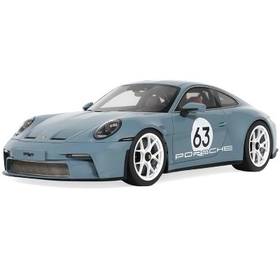 2024 Porsche 911 S/T #63 Shore Blue Metallic 1/18 Model Car by GT Spirit