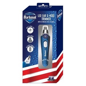 Barbasol Men's Nose & Ear LED Lighted Hair Trimmer - 1 of 4
