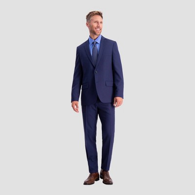 Haggar H26 Men's Flex Series Ultra Slim Fit Long Sleeve Suit Jacket - Black 40