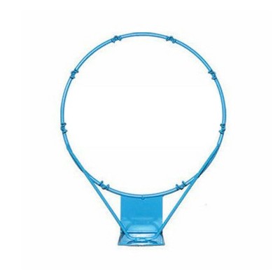 Dunn-Rite 13.5 Inch PoolSport Outdoor Stainless Steel Swimming Pool Backboard Replacement Basketball Hoop Rim for Adults and Kids, Light Blue