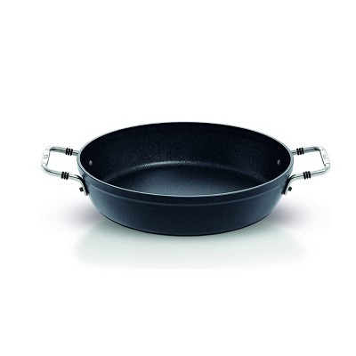 Cast Iron Brazier Pot Pan with Glass Lid - 2.1 qt