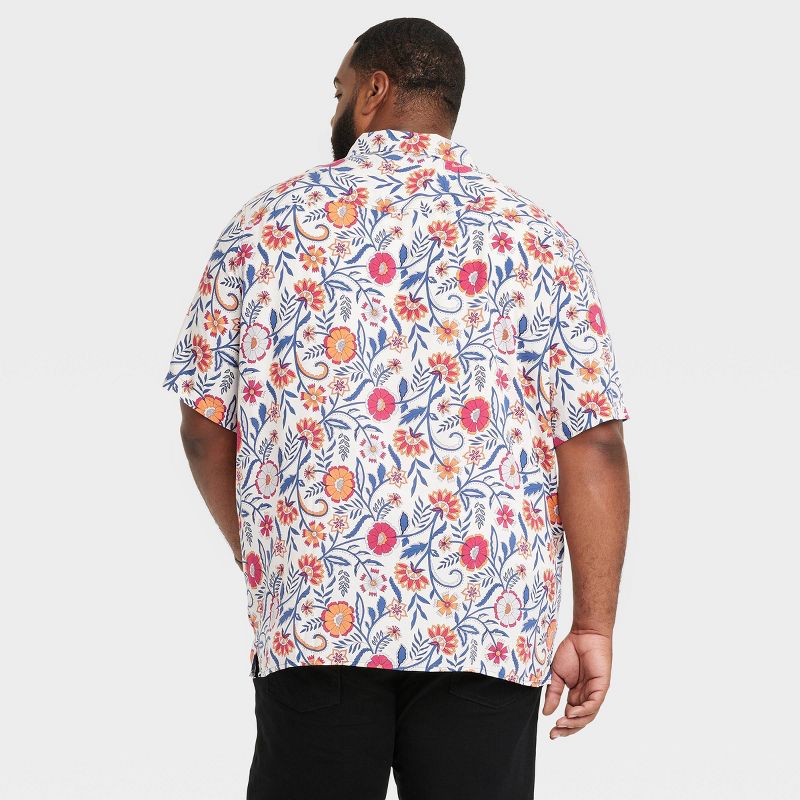 Men&#39;s Floral Print Button-Down Shirt - Goodfellow &#38; Co&#8482;, 3 of 5