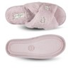 Jessica Simpson Womens Cross Band Plush Slide Slipper Slide - 3 of 4