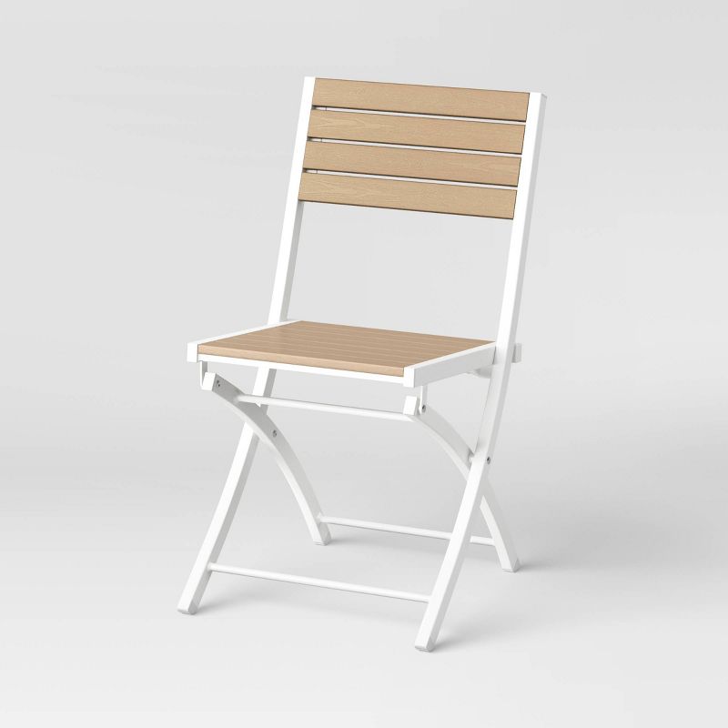 Bryant 4pk Faux Wood Folding Patio Bistro Chairs - Project 62™, 4 of 11