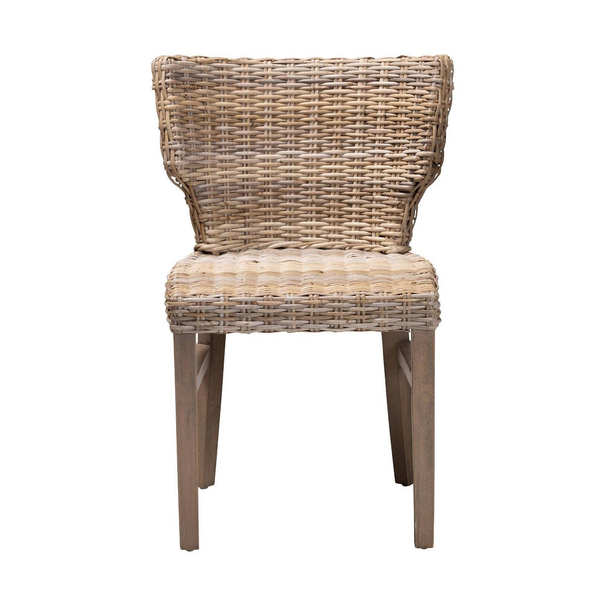 Enver Rattan and Wood Dining Chair Set Natural/Brown - bali & pari: Handcrafted, Indonesian Origin - thumbnail 3