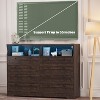 Dresser for Bedroom with 8 Drawers, 55 Inch Tall Wood Bedroom Dresser, Large Modern Dressers & Chest of Drawers for Bedrooms, Living Room, Entryway - 4 of 4