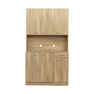 CLIHOME 70.87" 6 Doors Tall Wardrobe Storage Cabinets, Kitchen Sideboard Buffet Cabinet - 1 of 4