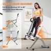 Naysaye Exercise Training Full Body Squat Row Trainer Foldable Steel Frame for Home Gym, Gray and Orange, 38.1"*22.8"*45.6" - 2 of 4
