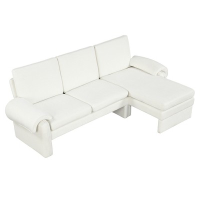 YOOCOZZ 94.1" Convertible Futon with Reversible Chaise