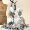 Christmas Gnomes Plush Decorations Handmade Scandinavian Tomte Stuffed Santa w/ Branch and Bag Xmas Decor for Home Kitchen Farmhouse Tiered Tray - 3 of 4