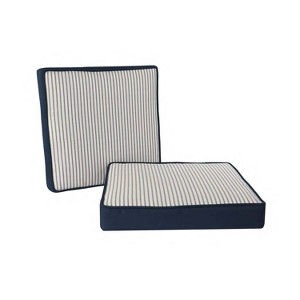 Home Fashions International 2pc 18"x19" Deluxe Outdoor Seat Cushion Set - 1 of 4