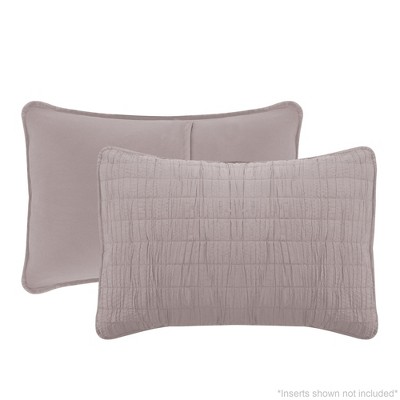 White Full Microfiber Reversible Quilt Set