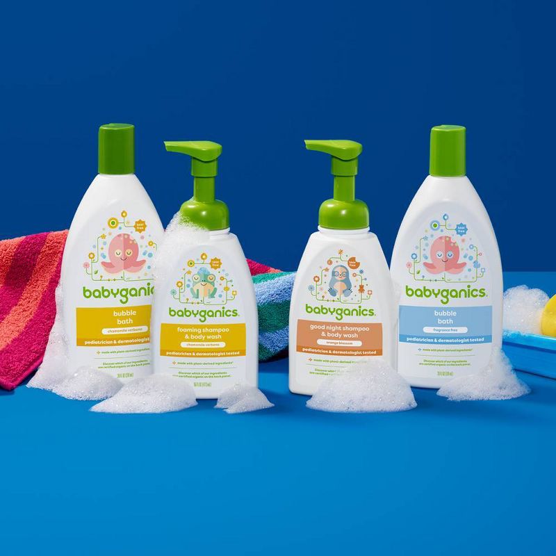 Babyganics Baby Shampoo + Body Wash Pump Bottle Fragrance Free - 16 fl oz Packaging May Vary, 5 of 10
