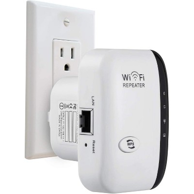 Dartwood WiFi Extender and Booster - Range Repeater with Coverage up to 1000 sq.ft and 10 Devices - For Wi-Fi 2.4GHz and Up to 300 Mbps