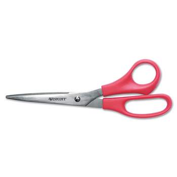 Westcott® All-Purpose Value Stainless Steel Scissors, 8, Pointed