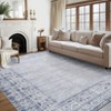 Nasitip Low Pile Bohemia Area Rug:Easy-Clean, Skid-Resistant Washable Carpet for Living Room, Bedroom - 3 of 4
