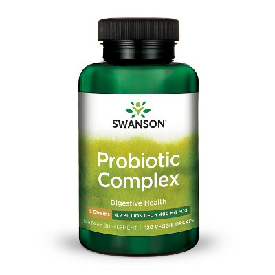 Swanson Probiotic Complex 4 Billion Cfu 120 Veg Drcaps.