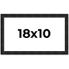 PosterPalooza | 18x10 Thin Barnwood Picture Frame, UV Acrylic, 2 Finishes - Grey and Black - 2 of 4