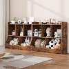Kids Toy Storage Organizer with 5-Section Cubby Bookshelf, Wooden Cabinet for Playroom & Nursery - 2 of 4