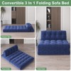 Folding Sofa Bed, Futon Sofa Bed, Floor Folding Couch for Living Room, Convertible Sleeper Chair with Pillow Foldable Mattress Back Support - 4 of 4