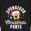 Men's - SpongeBob SquarePants - Christmas Pants Graphic Fleece Sweatshirt - image 2 of 4