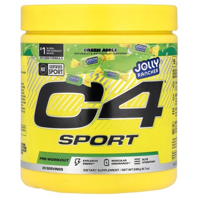 C4 / Cellucor C4® Sport, Pre-Workout, Jolly Rancher Green Apple , 8.7 oz (248 g)