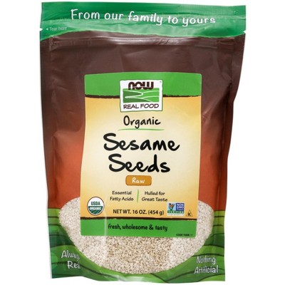 Sesame Seeds Hulled by Now Foods  -  1 lbs Seeds
