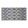 Design Imports Blue/Gray Ikat Outdoor Floor Runner 3X6 Ft - 4 of 4