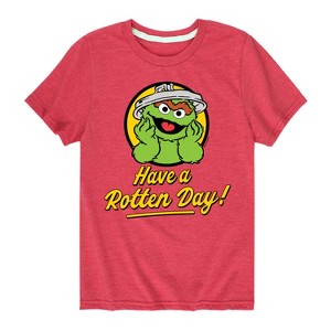 Boys' - Sesame Street - Have A Rotten Day Short Sleeve Graphic T-Shirt - 1 of 4
