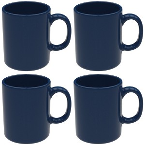 Omniware Teaz Cafe 11 oz Classic Mug, Set of 4 - Vintage Stoneware Coffee Cups, Nostalgic 50s-Inspired Drinkware, Rustic Farmhouse Aesthetic - 1 of 4