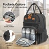 KeaBabies Diaper Bag with Changing Pad - Waterproof Baby Bag, Travel Diaper Bags, Baby Diaper Bag Backpack - 3 of 4