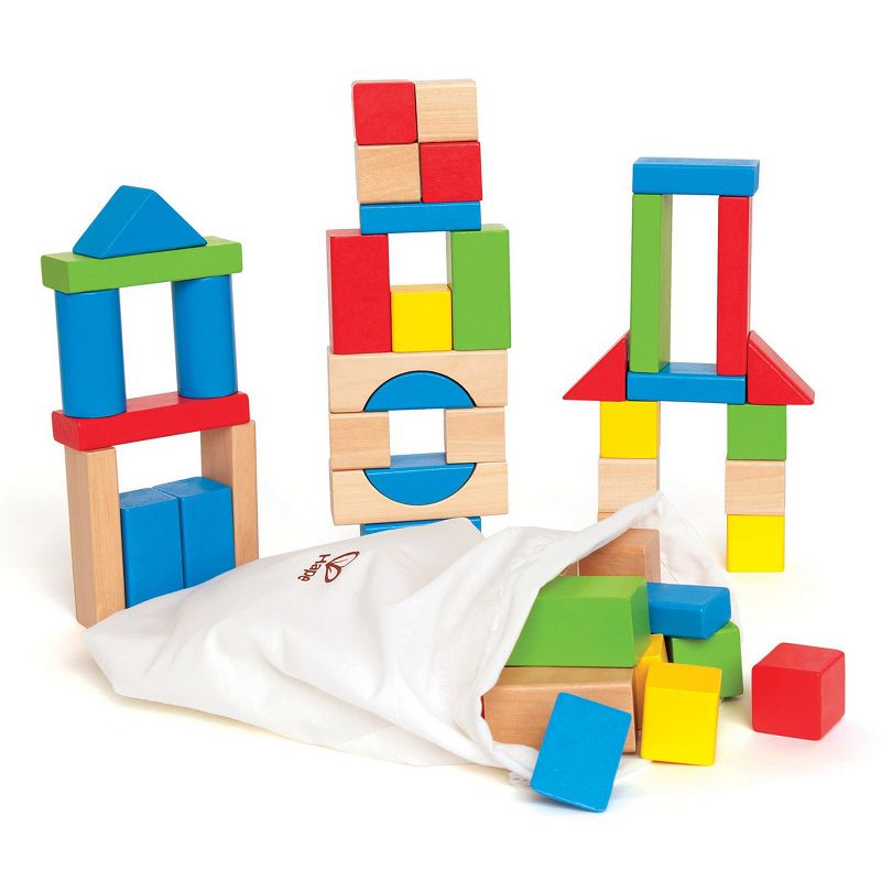 HAPE Natural and Color Maple Blocks - Set of 100, 2 of 5
