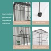 Steel Bird Cage with Rolling Stand, Plastic Feeder, PP Slide-Out Tray Large Flight Cage for Parrots, Parakeets, Pigeons and Lovebirds Big Bird Cage - 3 of 4