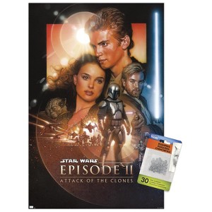 Trends International Star Wars: Attack of the Clones - One Sheet (No Billing Block) Unframed Wall Poster Prints - 1 of 4