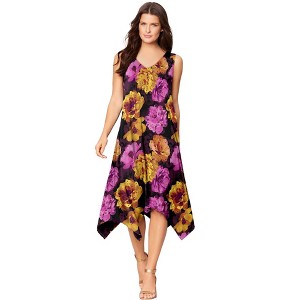 Roaman's Sleeveless Swing Dress - 1 of 4