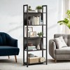 VASAGLE 5-Tier Bookcase, Bookshelf, Book Shelf, with Steel Frame, for Living Room, Home Office, Bedroom, 9.4 x 24.4 x 65 Inches - 2 of 4