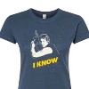 Women's - Star Wars - Valentine Han Solo I Know Fitted Graphic T-Shirt - 2 of 3