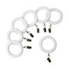 1-3/8 in. dia. wood rod pole Lumi Home Furnishings Mix and Match Wood Rings 7ct White - 2 of 4