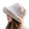 Anna-Kaci Women's Plush Trim Bucket Hat Soft Foldable Design - 2 of 2