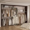 Besiost Closet Organizer System with Hanging Rods and Shelves, Wardrobe System with Drawers - 2 of 4