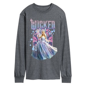 Men's - Wicked - Glinda Florals Long Sleeve Graphic T-Shirt - 1 of 4