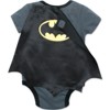 DC Comics Justice League Batman Baby Cosplay Bodysuit and Cape Newborn to Infant - 2 of 4