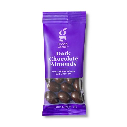Dark Chocolate Covered Almonds - 1.5oz - Good & Gather™ : Target